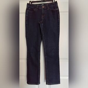 Women's Crown And Ivey Deep Indigo Straight Leg Jeans